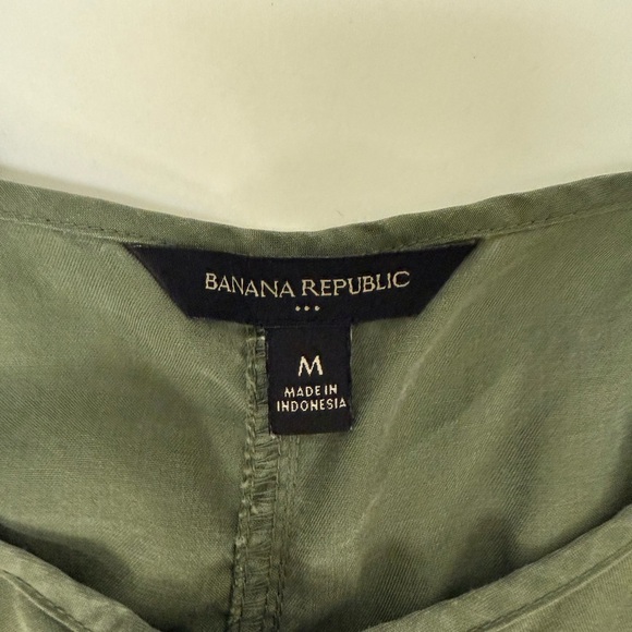 Banana Republic Olive Green Sleeveless Romper Size M - Picture 3 of 3